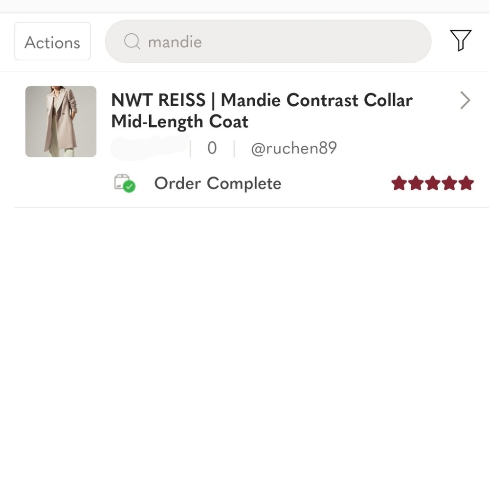 NWT REISS | Mandie Contrast Collar Mid-Length Coat - Picture 2 of 15